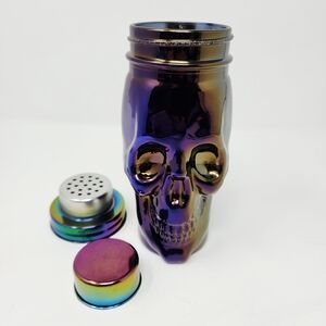 Skull Shaped Glass Cocktail Shaker